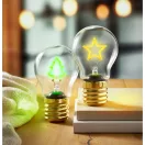 Bec LED decorativ, Everestus, 2610E17459, 7x12 cm, ABS, Verde Neon