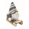 Gnom decorativ, Everestus, 2610E17469, 4.9x10x9 cm, Bumbac, Gri