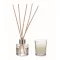 Set difuzor si lumanare vanilie, Everestus, 2610E17942, 5x6.2 cm, Sticla, Bej