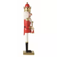   Spargator de nuci decorativ, Everestus, 2610E17476, 10x10x50 cm, Lemn, Rosu