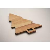   Platou de servire, Everestus, 2610E19141, Cu maner, 29.8x20x1 cm, Lemn, Natur