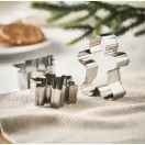 Set 3 forme de prajituri, Everestus, 2610E18900, 12.5x16x2.5 cm, Otel inoxidabil, Bej