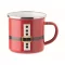 Cana emailata vintage, Everestus, 2610E19411, 300 ml, 11.3x8.7 cm, Fier, Rosu