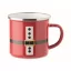 Cana emailata vintage, Everestus, 2610E19411, 300 ml, 11.3x8.7 cm, Fier, Rosu
