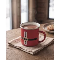   Cana emailata vintage, Everestus, 2610E19411, 300 ml, 11.3x8.7 cm, Fier, Rosu