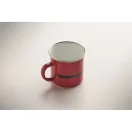 Cana emailata vintage, Everestus, 2610E19411, 300 ml, 11.3x8.7 cm, Fier, Rosu