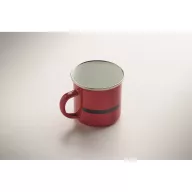  Cana emailata vintage, Everestus, 2610E19411, 300 ml, 11.3x8.7 cm, Fier, Rosu
