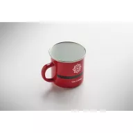   Cana emailata vintage, Everestus, 2610E19411, 300 ml, 11.3x8.7 cm, Fier, Rosu