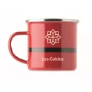 Cana emailata vintage, Everestus, 2610E19411, 300 ml, 11.3x8.7 cm, Fier, Rosu