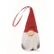 Decoratiune brad in forma de spiridus, Everestus, 2610E17468, 5x13 cm, Poliester, Bumbac, Rosu