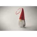 Decoratiune brad in forma de spiridus, Everestus, 2610E17467, 5x13 cm, Poliester, Bumbac, Gri