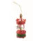 Ornament decorativ de Craciun, Everestus, 2610E17474, 3.3x8 cm, Lemn, Rosu
