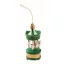 Ornament decorativ de Craciun, Everestus, 2610E17475, 3.3x8 cm, Lemn, Verde