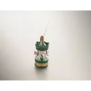 Ornament decorativ de Craciun, Everestus, 2610E17475, 3.3x8 cm, Lemn, Verde