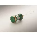 Ornament decorativ de Craciun, Everestus, 2610E17475, 3.3x8 cm, Lemn, Verde