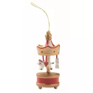   Ornament decorativ de Craciun, Everestus, 2610E17473, 3.3x8 cm, Lemn, Auriu