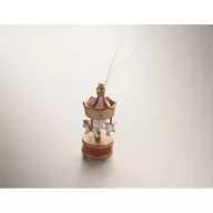   Ornament decorativ de Craciun, Everestus, 2610E17473, 3.3x8 cm, Lemn, Auriu