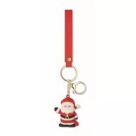   Breloc Mos Craciun, Everestus, 2610E17460, 5.3x4.4x3 cm, PVC, Rosu