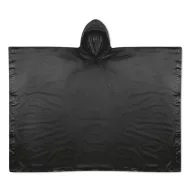   Pelerina de ploaie cu gluga si husa, Everestus, 20IAN1193, Negru, PVC