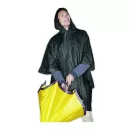 Pelerina de ploaie cu gluga si husa, Everestus, 20IAN1193, Negru, PVC