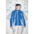 Impermeabil cu gluga in husa, polietilena, transparent