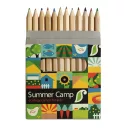 Set de 12 creioane colorate, Cardboard, brown