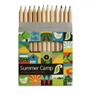 Set de 12 creioane colorate, Cardboard, brown