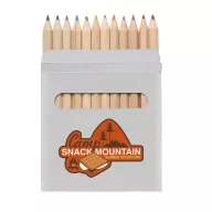 Set de 12 creioane colorate, Cardboard, brown