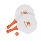 Set tenis de plaja, Everestus, 20IAN993, Portocaliu, Lemn