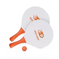 Set tenis de plaja, Everestus, 20IAN993, Portocaliu, Lemn
