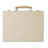   Set de desenat pentru artisti, 66 piese, Everestus, PA01, lemn, natur