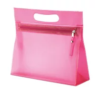 Borseta transparenta din PVC, fuchsia