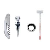 Set elegant pentru vin, lemn, Everestus, AV9, argintiu