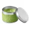 Lumanare parfumata mar verde, in cutiuta metalica, Everestus, LPD13, verde lime