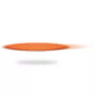 Frisbee pliabil din nailon, poliester, orange