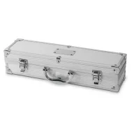   Cutie cu accesorii gratar, aluminiu, Everestus, UG4, argintiu