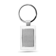 Breloc dreptunghiular, Everestus, KR0215, metal, argintiu