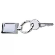 Breloc dreptunghiular, Everestus, KR0215, metal, argintiu