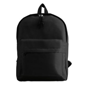   Rucsac sport casual cu buzunar exterior si fermoar, 29x11.5x38 cm, Everestus, 20SEP1250, Poliester 600D, Negru
