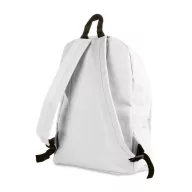   Rucsac sport casual cu buzunar exterior si fermoar, 29x11.5x38 cm, Everestus, 20SEP1259, Poliester 600D, Alb