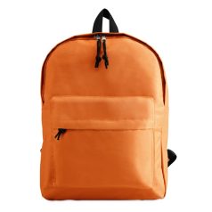   Rucsac sport casual cu buzunar exterior si fermoar, 29x11.5x38 cm, Everestus, 20SEP1256, Poliester 600D, Portocaliu