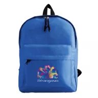   Rucsac sport casual cu buzunar exterior si fermoar, 29x11.5x38 cm, Everestus, 20SEP1258, Poliester 600D, Albastru