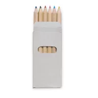 6 creioane colorate, Wood, multicolor