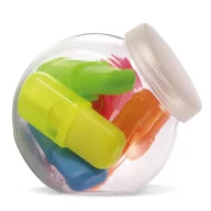 5 textmarkere in cutie mica, Plastic, multicolor