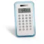 Calculator cu 8 cifre, Plastic, transparent blue