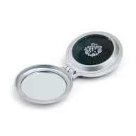 Oglinda si perie pliabila, Plastic, silver