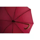 Umbrela 23 inch, maner curbat din lemn, Everestus, 20IAN808, Burgundy, Poliester