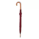 Umbrela 23 inch, maner curbat din lemn, Everestus, 20IAN808, Burgundy, Poliester