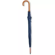   Umbrela 23 inch, maner curbat din lemn, Everestus, 20IAN807, Albastru, Poliester