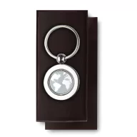 Breloc glob pamantesc, Everestus, KR0224, metal, argintiu